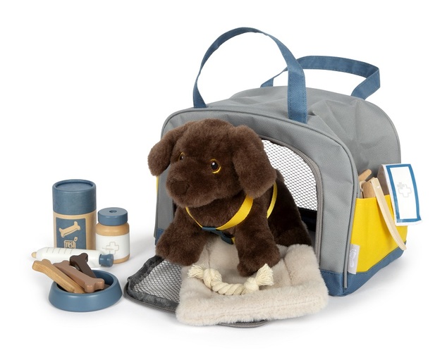 Small foot Cane di peluche con set di assistenza