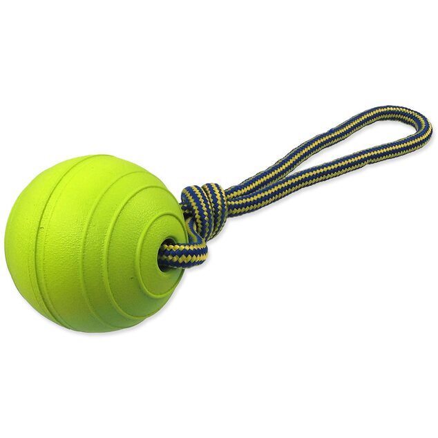 Spielzeug Hund Fantasy EVA-Schaumball mit Kunststoffseil, grün, 8 cm, schwimmend