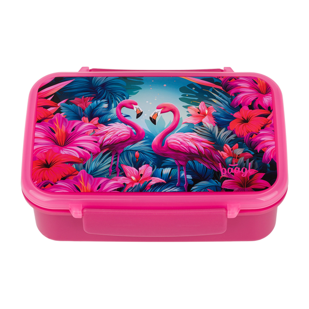 BAAGL Brotdose mit Fächern Flamingo