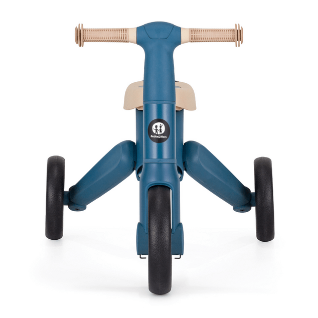 PETITE&amp;MARS Tricycle multifonction 4 en 1 Drift Ocean Blue
