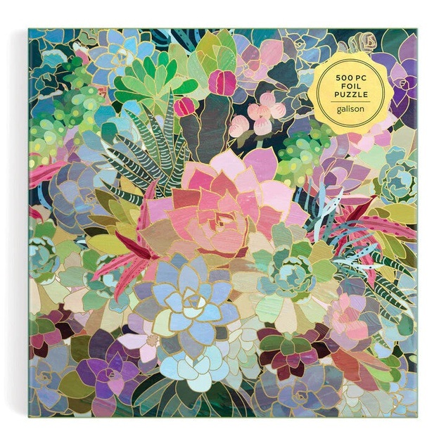 Galison Puzzle Mozaika zo sukulentov 500 dielikov