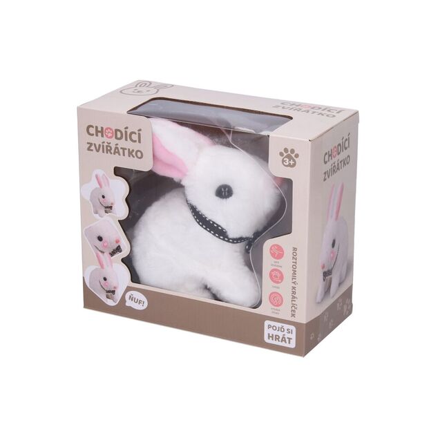 Králík chodiaci s efektmi 16cm - český obal