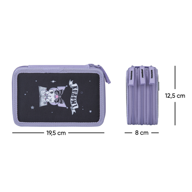 BAAGL Trousse scolaire à trois étages Kuromi Fortune Dream GRS