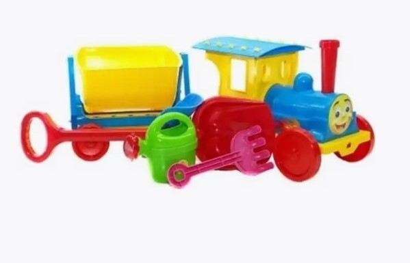 Doloni Zug mit einem Waggon und Sandset 67cm