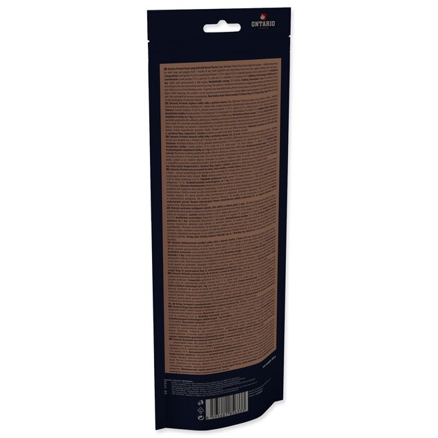 Ontario Protein csemege bacon ízű, nagy rágótekercs 2db 25,4cm