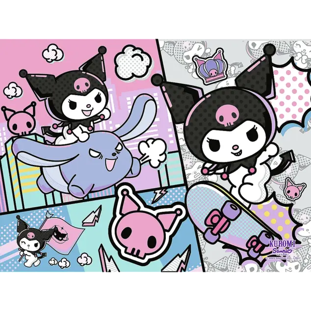 Trefl Puzzle 30 Bav sa s Kuromi / Hello Kitty
