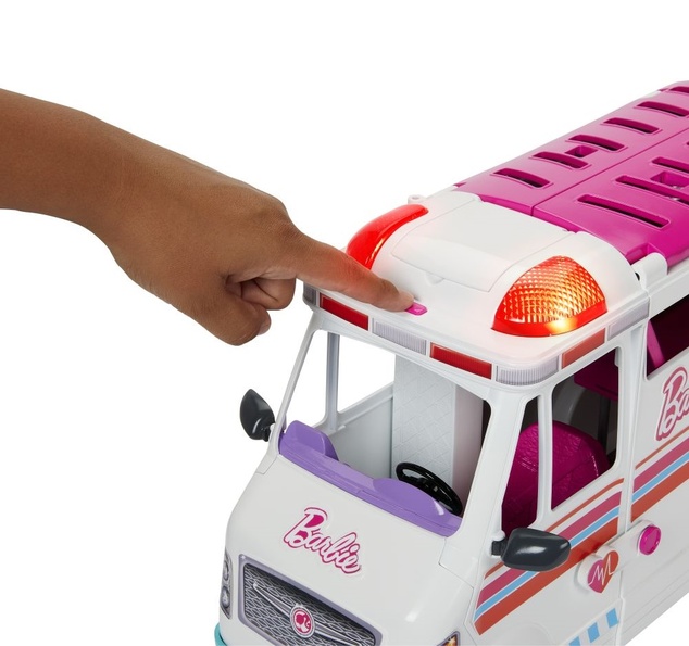 Mattel Barbie Krankenwagen und Klinik 2 in 1