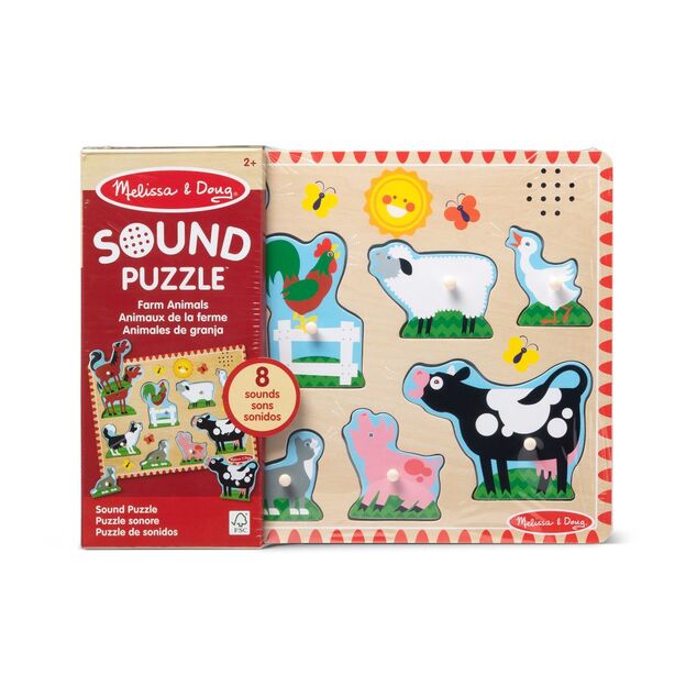 Melissa &amp; Doug Puzzle so zvukovými efektmi