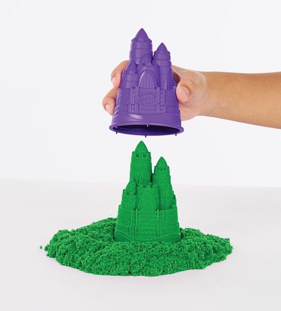 Kinetic sand krabica tekutého piesku s podložkou zelená