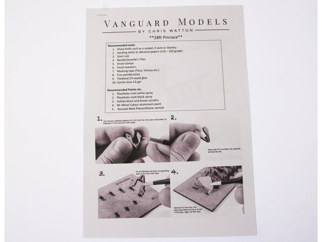 Vanguard Models Pinnácia čln 28" 1:64 kit