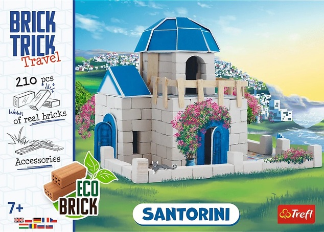Trefl Brick Trick Travel: Santorini M 260 dielov