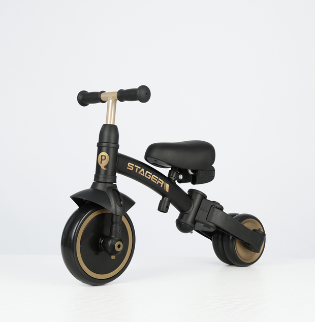 QPLAY Triciclo Stager 3 in 1 Platinum, 2-6 anni