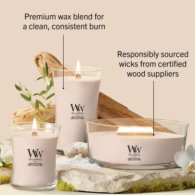 WW Kerze Klein Vanilla &amp; Meersalz