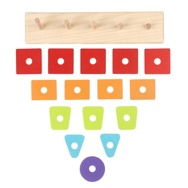 Cubika 15320 Klassenformen VI - Holzpuzzle 16 Teile