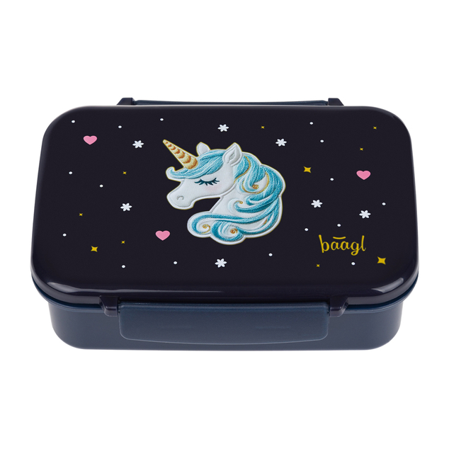 BAAGL Brotdose mit Fächern Unicorn Gold