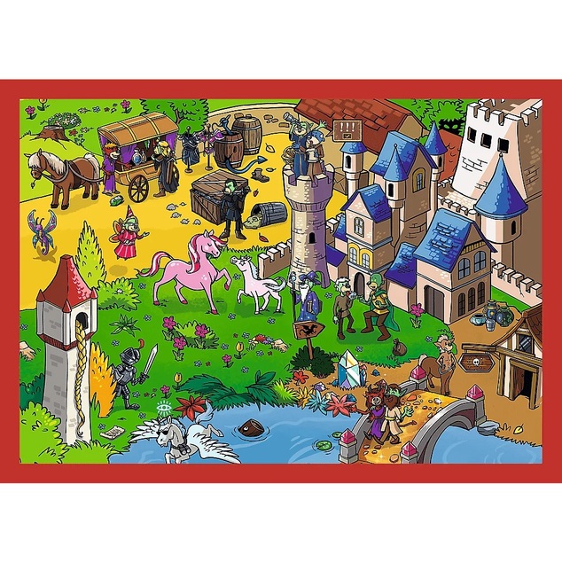 Trefl Puzzle 4v1 Obľúbení Treflíci
