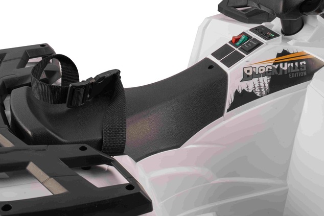 Licencovaná elektrická štvorkolka Arctic Cat 12V so zadným pohonom, biela, LED svetlá, Lít