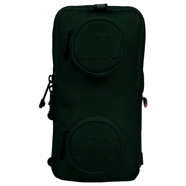 LEGO Signature Brick 1x2 Sling Bag - verde scuro