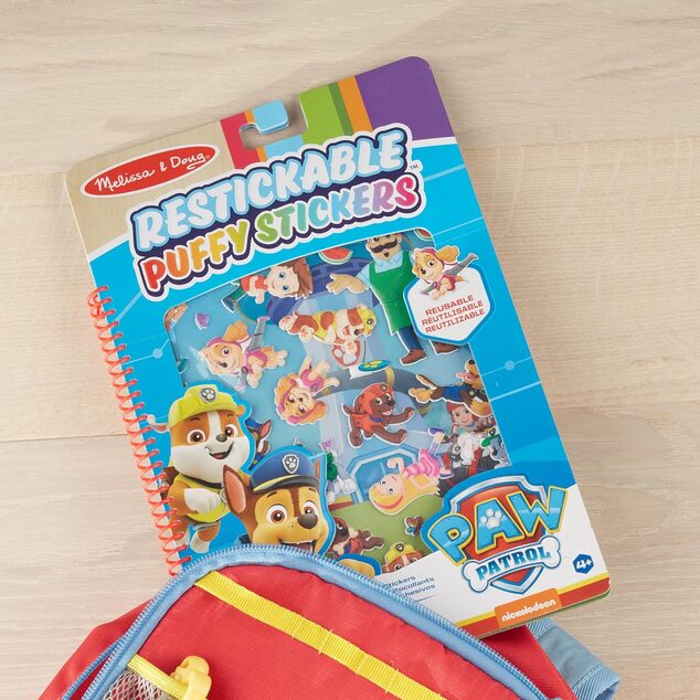 Melissa &amp; Doug - Paw Patrol - Kniha s puffy samolepkami - Zátoka Dobrodružstvo