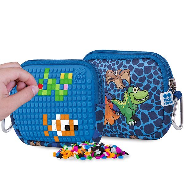 PIXIE CREW univerzálne puzdro DINO MODRÉ