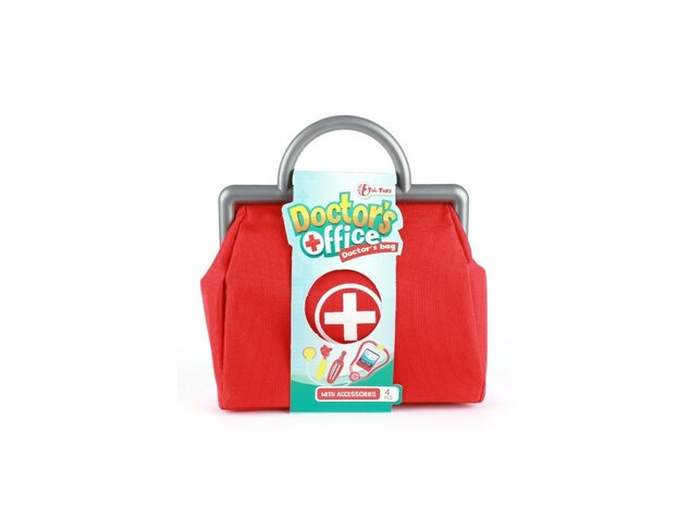 Sada doktor/lekár plast 5ks v látkovej taške 22x23x8cm