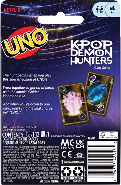 Mattel UNO K-POP: Dämonenjägerin