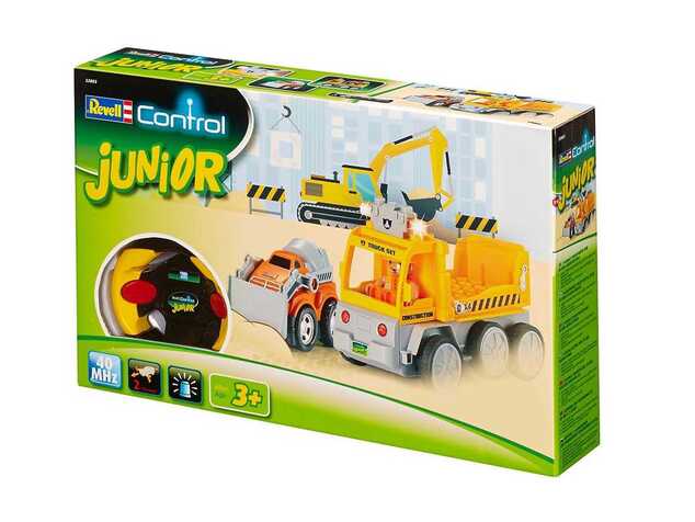 Autíčko REVELL 23003 JUNIOR - Tow Loader with excavator - 40 MHz