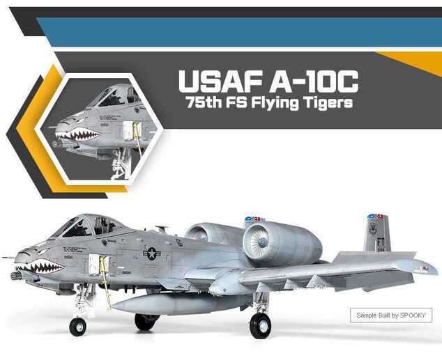 Modellbausatz Flugzeug 12348 - USAF A-10C „75th FS Flying Tigers“ (1:48)