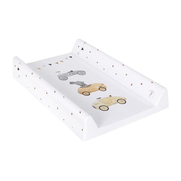 CEBA BABY Matelas à langer 2 côtés avec planche rigide (50x70) Basic Bunny Driver