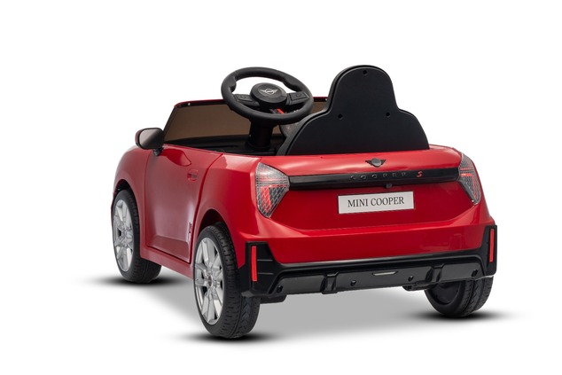 Elektrické autíčko BMW Mini Cooper 12V, červené, USB Vstup s Bluetooth pripojením na MP3 P