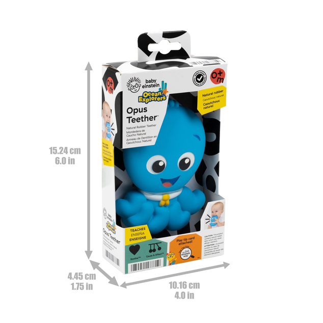 BABY EINSTEIN Grickalica od prirodne gume Soothing Opus™, 0m+