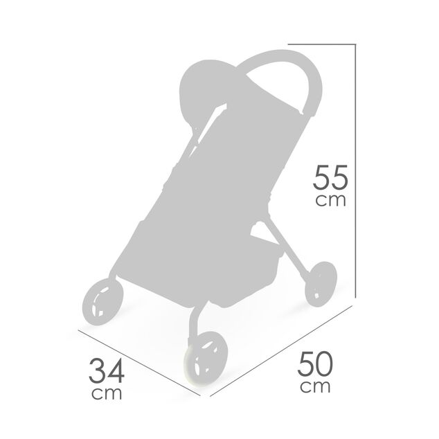 DeCuevas 90574 Športový kočík pre bábiky Tulipe 2025 - 55 cm