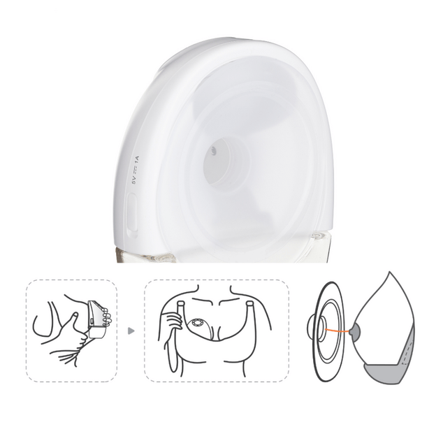 PETITE&amp;MARS Odsávačka materského mlieka elektrická handsfree Gaia