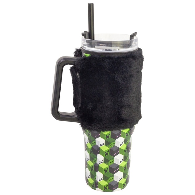 Minecraft Termohrnček s plyšovým návlekom 770 ml