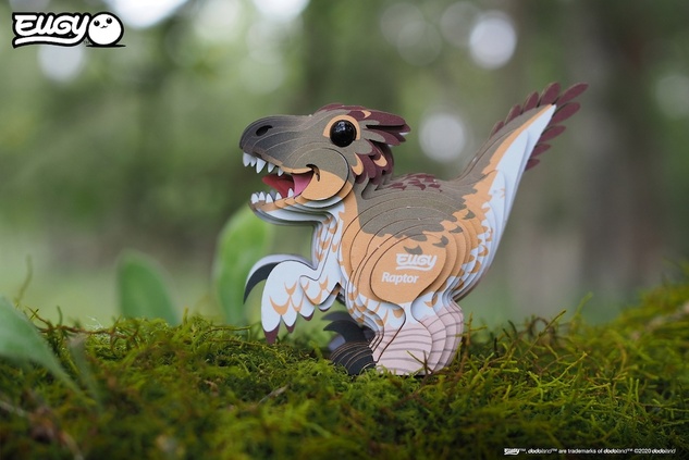 EUGY Velociraptor 3D kartonska sestavljanka