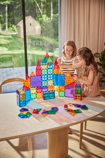 Cleverclixx – Jeu de construction magnétique Ensemble Inventive Intense – 110 pcs