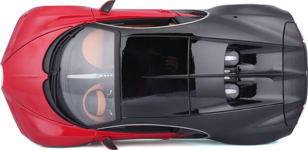 Bburago 1:18 Plus Bugatti Chiron black/red