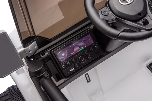 Elektrické autíčko Toyota FJ Cruiser XXL s pohonom 4x4, licencované (Dvojmiestne), biele,