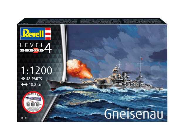 Starter Kit loď 75181 - Battleship Gneisenau (1:1200)