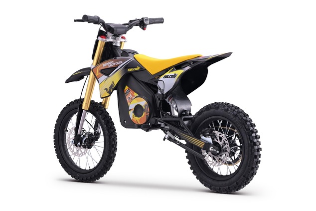 Motocross elettrico per bambini e adolescenti Beneo Motors Falcon giallo - 1600W