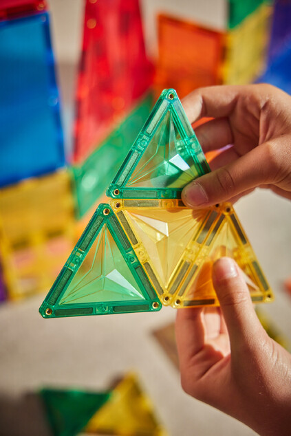 Cleverclixx – Jeu de construction magnétique Ensemble Inventive Intense – 110 pcs