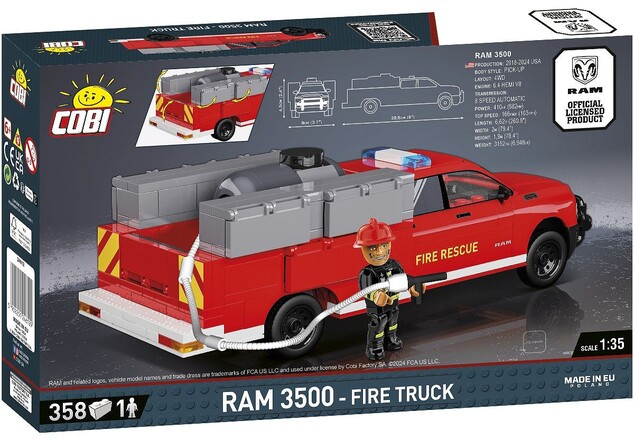 Cobi RAM 3500 Hasiči, 1:35, 358 k, 1 f