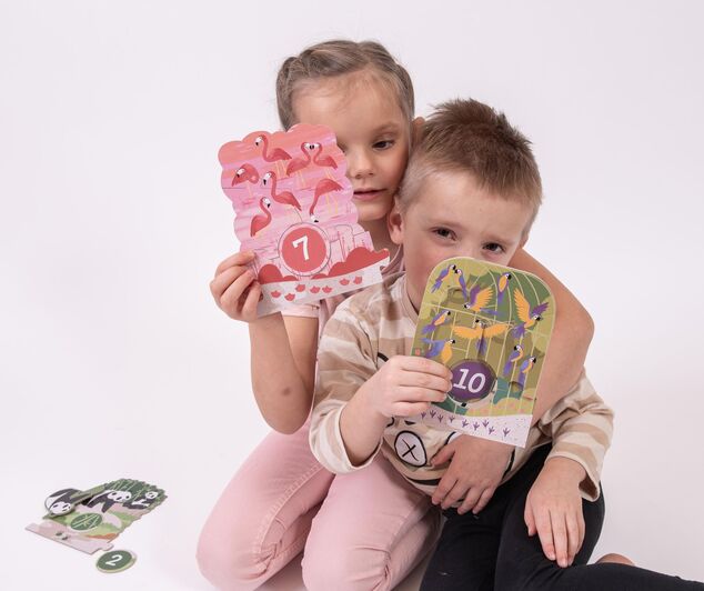 KukiKuk 80056 - Velké puzzle loto Výlet do ZOO