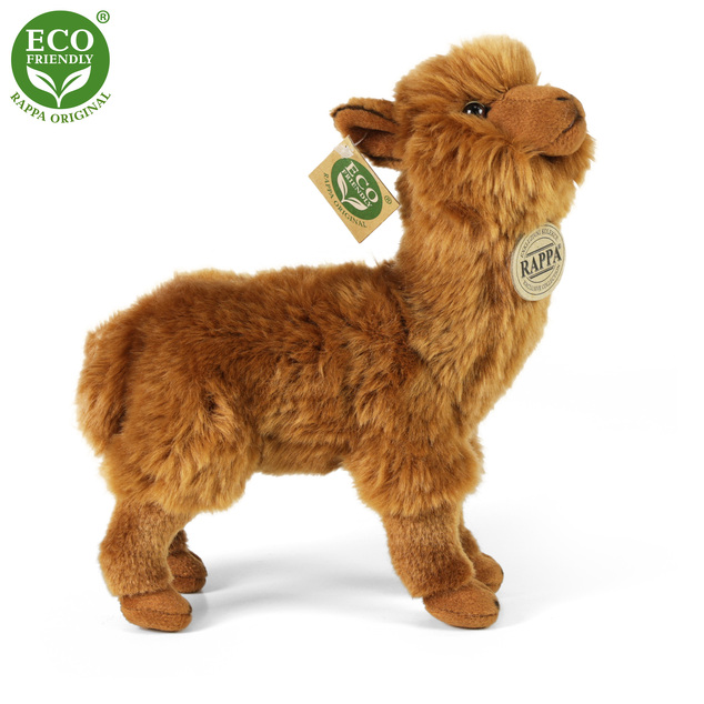Plyšová lama hnedá 23 cm ECO-FRIENDLY