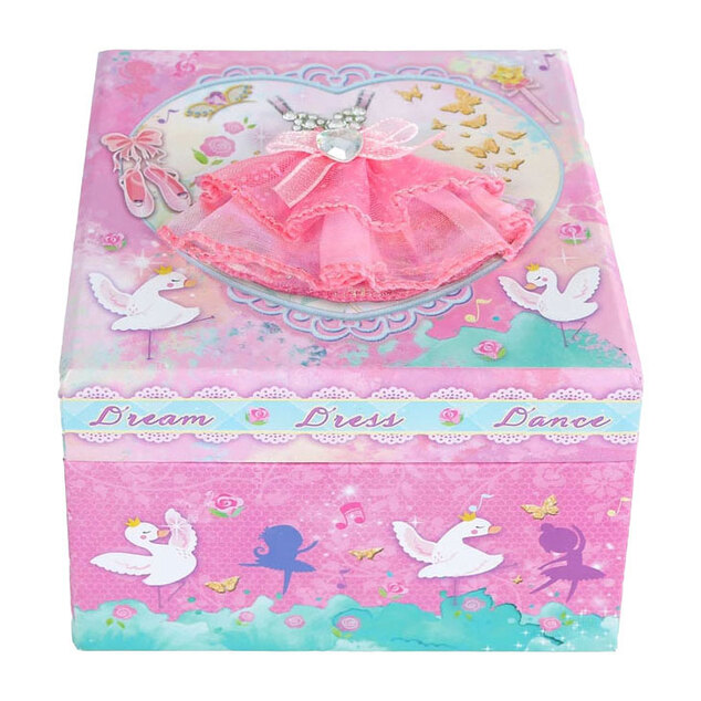 Boîte à bijoux 16,5 cm à remonter avec ballerine dansante avec son