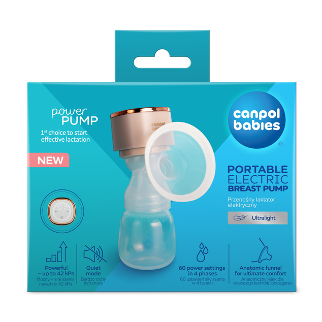 CANPOL BABIES Odsávačka materského mlieka prenosná elektrická PowerPump