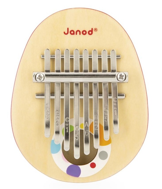 Janod Drevený hudobný nástroj Kalimba Confetti