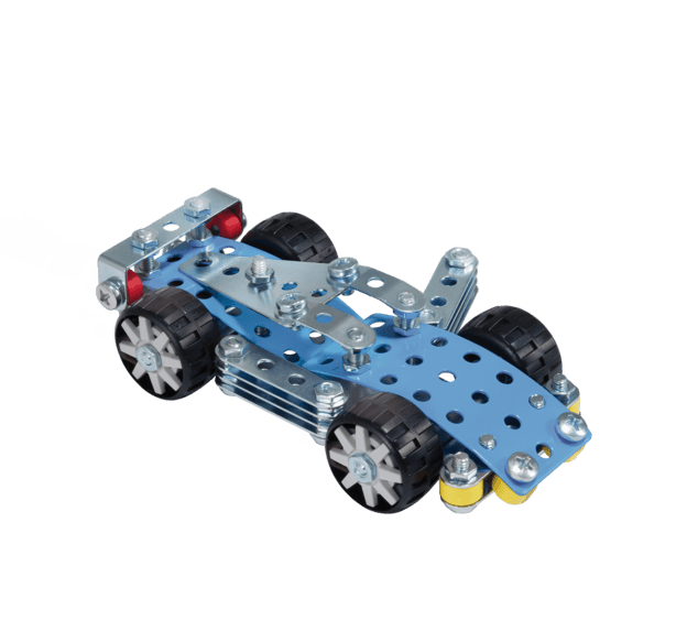 EITECH stavebnica Pretekárske auto Blue Bullet 136 dielikov