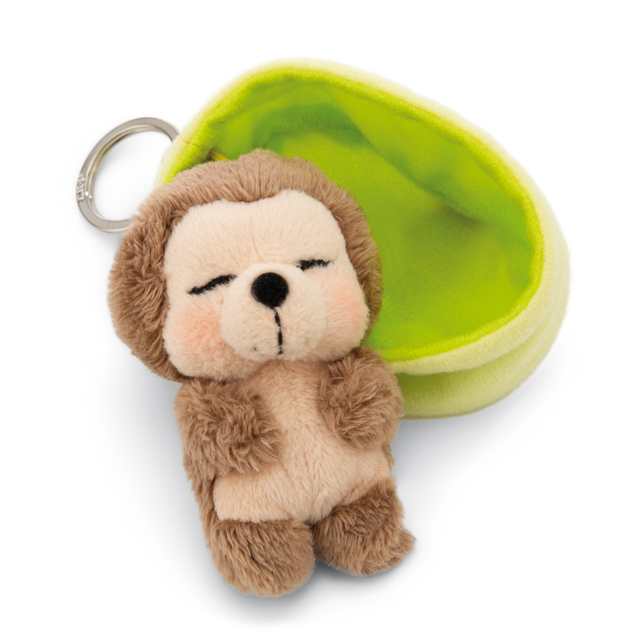 NICI kľúčenka spiaci Ježko 12 cm, svetlo-zelený košík, GREEN