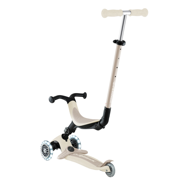 Globber Detská kolobežka Go up active lights ecologic Coconut